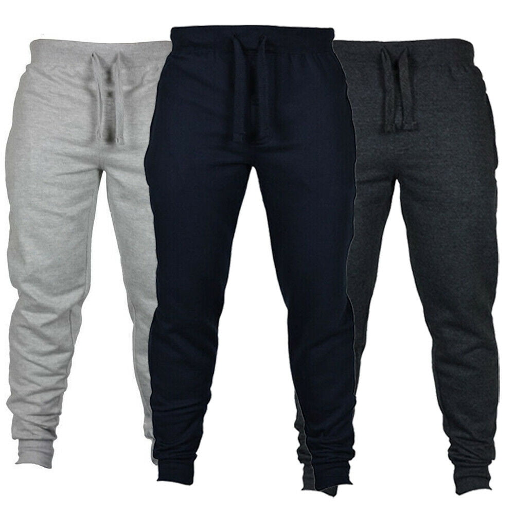 Pudcoco Men Tracksuit Pants Long Trousers Workout Joggers Gym ...