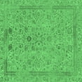 thumbnail image 1 of Ahgly Company Indoor Square Abstract Emerald Green Modern Area Rugs, 8' Square, 1 of 4