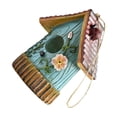 thumbnail image 3 of QualitChoice Hanging Bird House Outdoor Garden Decoration Trees Backyard Fence for Blue, 3 of 6