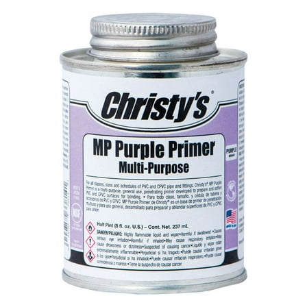 Christy s  4614210 CPVC & PVC 8 oz Primer & Cement  Purple
