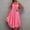 Watermelon Red, variant on Women's V Neck Ice Silk Slip Nightgown Spaghetti Strap Satin Like Sleep Dress Soft Breathable Lightweight Summer Nightshirt Elegant Lounge Homewear Comfortable Sleepwear