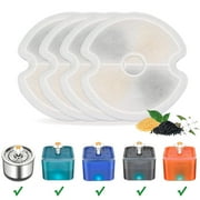 4 Pack Filter for USB Port Best Cat Water Fountain Stainless Steel,84 oz./2.5L Automatic Pet Water Fountain with Smart Pump