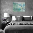 thumbnail image 6 of Inspirational Dragonfly Wall Art Country Teal Floral Dragonfly Pictures Wall Decor Rustic Flower Canvas Prints Painting Artwork Home Decorations for Bathroom Living Room Bedroom Office Framed 16"x12", 6 of 6