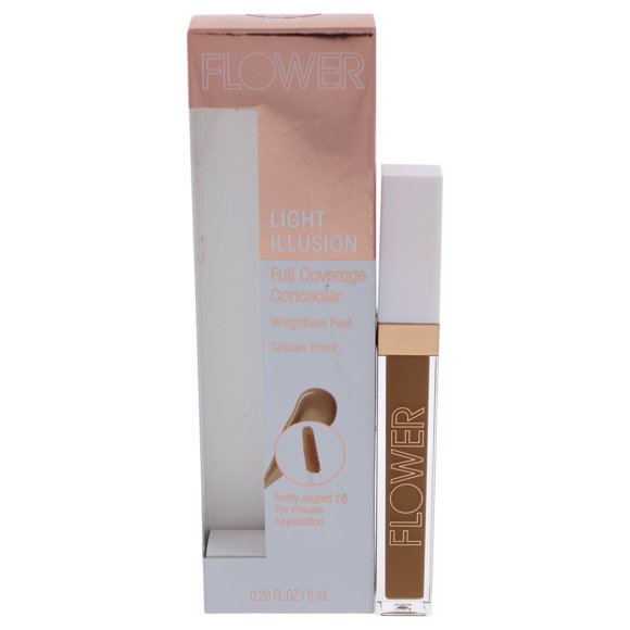 Ocultador Flower Flower Light Illusion Full Coverage Concealer - D2-3 Deep Ocultador Dama 0.2oz
