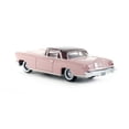 thumbnail image 3 of 1956 Lincoln Continental Mark II Pink with Dubonnet Red Top 1/87 (HO) Scale Diecast Model Car by Oxford Diecast, 3 of 3