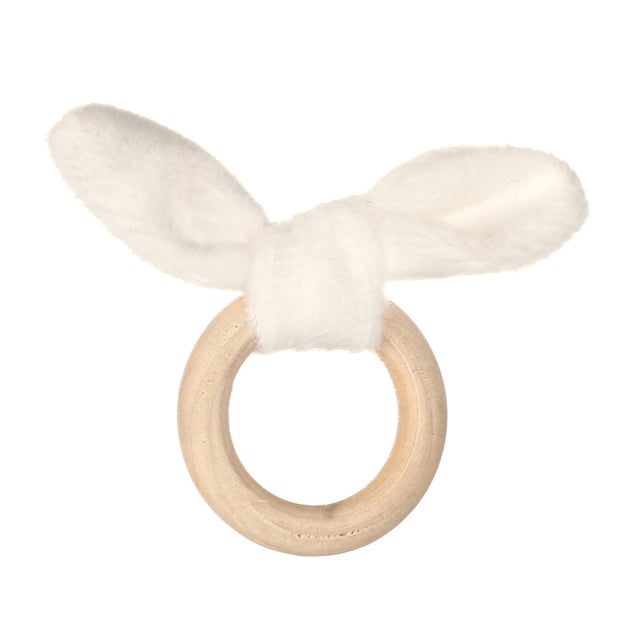 Xiao Hua Conjunto de 12 servilletas con diseño de conejo de Pascua, color blanco
