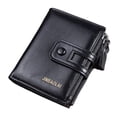 thumbnail image 1 of Cartera er Cartera de material cuero er compartimentos con 10 ranuras para tarjetas Cartera de er Cartera de protección Cremallera Hugo Cartera plegable unisex, 1 of 8