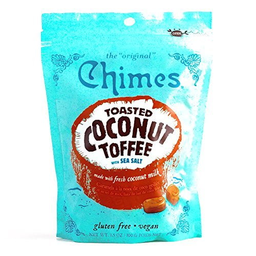 Chimes Toasted Coconut Toffee 3.5 oz each (6 Items Per Order) by
