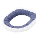 thumbnail image 1 of Toilet Seat Mat Soft Pad Washable Closestool Mat Warmer Cushion Bathroom No.09, 1 of 9