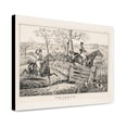 thumbnail image 1 of Canvas Print: Fox Chase: In Full Cry, 1846, 1 of 3