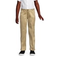 thumbnail image 2 of Lands' End School Uniform Girls Plus Iron Knee Blend Plain Front Chino Pants, 2 of 3