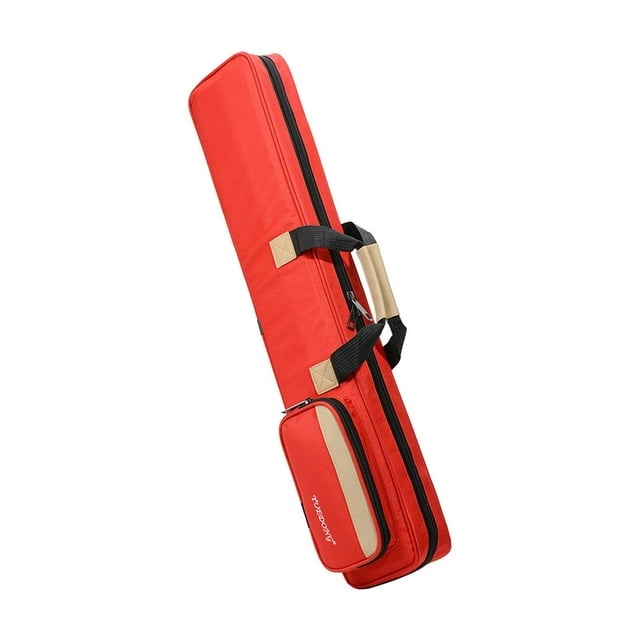 Almencla 3x4 Pool Cue Case 1/2 Cue Case Snooker Billiard Cue Case American Pool Cue Case Red