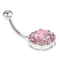 thumbnail image 3 of Nombril Rond 1.8mm 14G avec Strass pour Femmes, 3 of 8