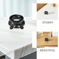thumbnail image 3 of unbranded Pedestal Negro Compacto Para Mostrar Esferas De Cristal Con Tallado Hueco Y Estilo Retro, 3 of 8