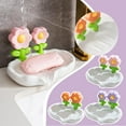 thumbnail image 3 of Blarkrus Self Draining Ceramic Soap Dishes er Shape Soap Holder Household, Soap, 3 of 8