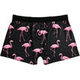 thumbnail image 7 of Funny Boxer Briefs for Men Pink Flamingo Novelty Fun Underwear, 7 of 7