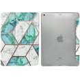 thumbnail image 7 of DuraSafe Cases iPad 9.7 Inch 5 6 Air 1 2 [iPad 5th 6th Air 1st 2nd ] MRJN2LL/A MR7G2LL/A MP2F2LL/A MP2G2LL/A MD785LL/A MD788LL/A MGLW2LL/A Magnetic Honeycomb Printed Cover - Marble Green, 7 of 7