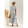 thumbnail image 2 of Women's Soft Dot Print Short Sleeve Maxi, 2 of 4