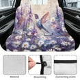 thumbnail image 6 of Xoenoiee Hummingbird Daisy Lavender Print Back Seat Cover for Car Trucks Van SUV, Waterproof Rear Bench Towel Seat Covers for Dogs Kids, Non-Slip Auto Backseat Protector, Machine Washable, 6 of 7
