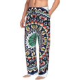 thumbnail image 5 of Balery Colorful With Blue Oriental Pantalones de pijama para hombre, pijama ultraligero, pantalón de descanso-Small, 5 of 5