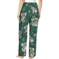 thumbnail image 4 of PISONIC Cute Koala Printed Women's Pajama Pants, Comfy Pajama Bottoms With Pockets&Drawstring, 4 of 7