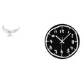 thumbnail image 1 of Escultura de ángel,Estatua de ángel para decoración del hogar,manualidades,color blanco,Escultura de ángel Figura de resina Regalos decorativos,Reloj de pared,Reloj de pared silencioso y, 1 of 8