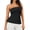 Black, variant on Women's Off Shoulder Tube Top Strapless Bandeau Top 2026 Summer Going Out Backless Shirt Black XS