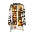 thumbnail image 5 of Tops Para Mujer Blusa de Navidad Camisas de Manga Larga Camiseta Casual Con Estampado de Cuello Redondo de Moda de Otoño Odeerbi ODB169946, 5 of 5