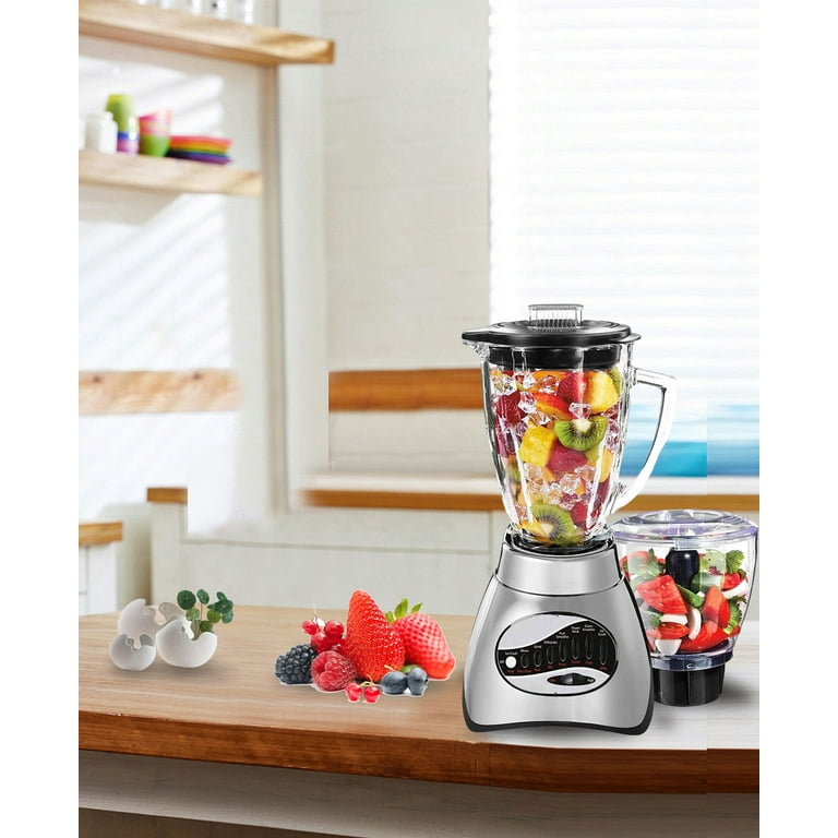 Kitchen Countertop Blenders - 16-Speed Blender for Smoothies Shakes &  Drinks with Glass Jar (Black)