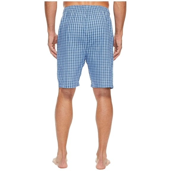 Nautica Plaid Sleep Shorts Light French Blue