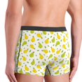 thumbnail image 4 of Men's Boxer Briefs, Cute Pear Leaves Soft Comfy Mens Underwear Boxer Briefs Breathable With Widen Waist, 4 of 7