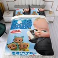 thumbnail image 4 of Boss Baby 3 Conjunto de sábanas temático, trío de piezas, cómodo y amigable con la piel, diseño único, regalo de decoración para el hogar para familiares, amigos y fans,135cm *200cm, 4 of 6