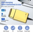 thumbnail image 5 of Afeitadora de láminas HIENA PRO para hombre, recortadora de láminas eléctrica doble, afeitadora eléctrica profesional, afeitadora apurada, inalámbrica, recargable con USB, dorada, 5 of 5