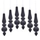 thumbnail image 1 of ¡Oferta de liquidación de Tainini! 6 bolas navideñas colgantes de terciopelo, adornos navideños flocados para árbol, decoraciones navideñas colgantes decorativas., 1 of 4