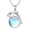 Dolphin, variant on Animal Moonstone Necklaces 925 Sterling Silver Fox Dolphin axolotl Teddy Bear Hippo Raccoon Necklace for Women Animal Jewelry Gifts for Mom Daughter Wife Sister