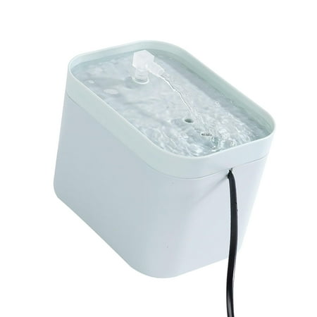 Auto Circulating Cat Drinking Fountain Rechargeable Pet Waterer for Green