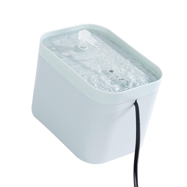 Fuente de agua para gatos con circulación automática, de agua recargable por USB para mascotas, cuenco alimentador de agua para perros, Verde Sunnimix Bebedero para gatos