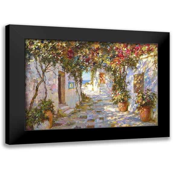 Obuchovsky, Yury 24x18 Black Modern Framed Museum Art Print Titled - Exit to the Sea