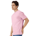 thumbnail image 4 of Gildan Men Light Cotton T-Shirt, Adult Crewneck Tee, 100% cotton Light Pink Shirt, M, 4 of 5