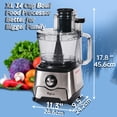 thumbnail image 2 of Magiccos 14-Cup French-Fry-Cutter Storage-Drawer Food-Processor - Large Feed Chute, Built-in Storage Drawer, Cheese Shredding, Meat Chopping, Shredding and Slicing, Mixing and Doughing, for Home Use, 2 of 5