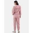 thumbnail image 2 of No Boundaries Teddy Fleece Hoodie and Joggers Set, 2-Piece, Women's and Women's Plus, 2 of 4
