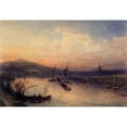 thumbnail image 2 of Jean-Jacques Champin 14x11 Black Ornate Wood Framed Double Matted Museum Art Print Titled: The Return of the Ashes of Napoleon I, 1840, La Seine Near Saint-Denis (1840), 2 of 5