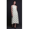 thumbnail image 4 of Bimba Robe Décontractée Longue Dos Nu à Col Licou pour Femme, Robe de Plage Imprimée - Moyen, 4 of 6