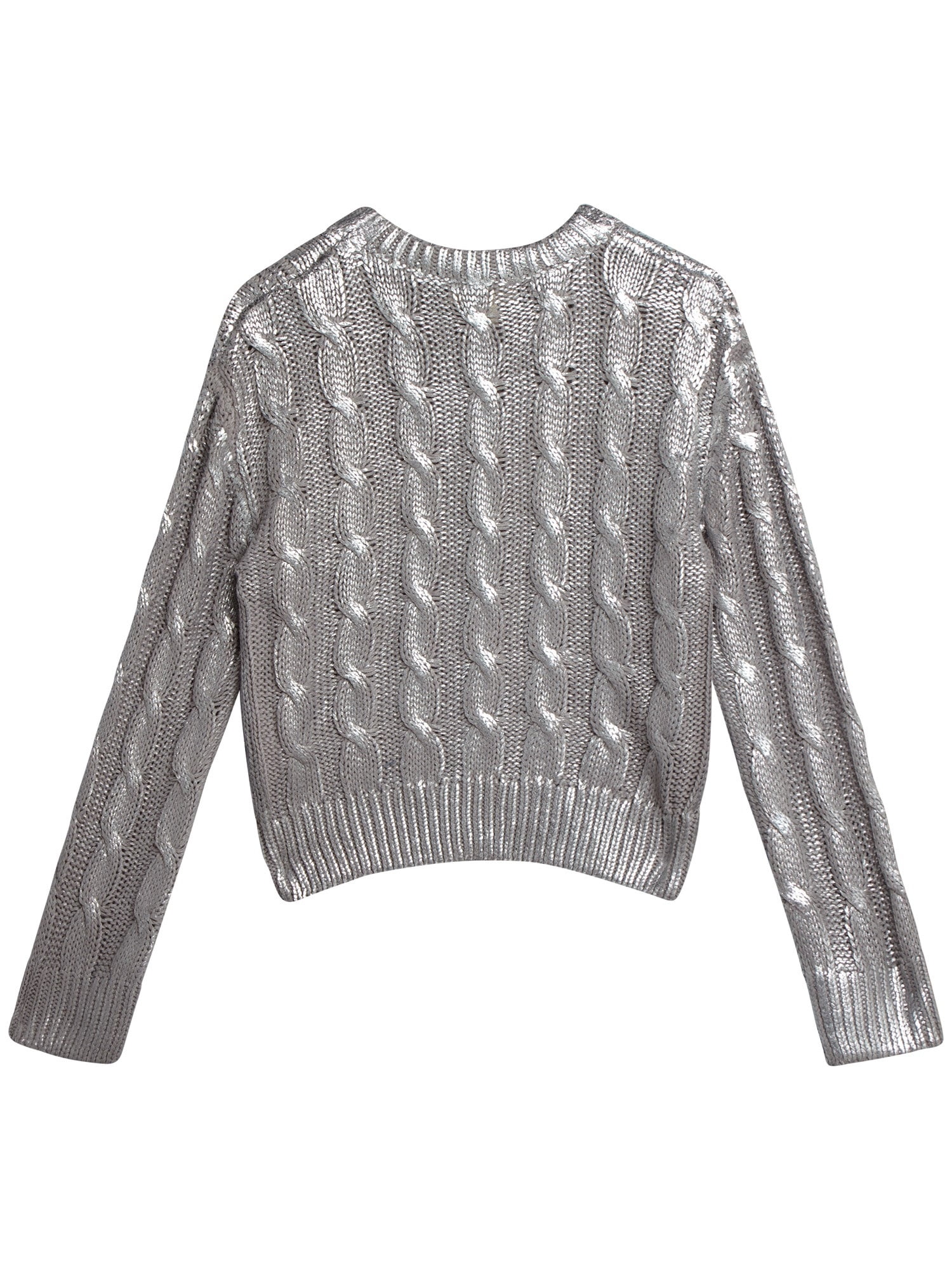 Jessica Simpson Girls Foil Knit Sweater, Sizes 7-16