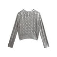 thumbnail image 2 of Jessica Simpson Girls Foil Knit Sweater, Sizes 7-16, 2 of 5