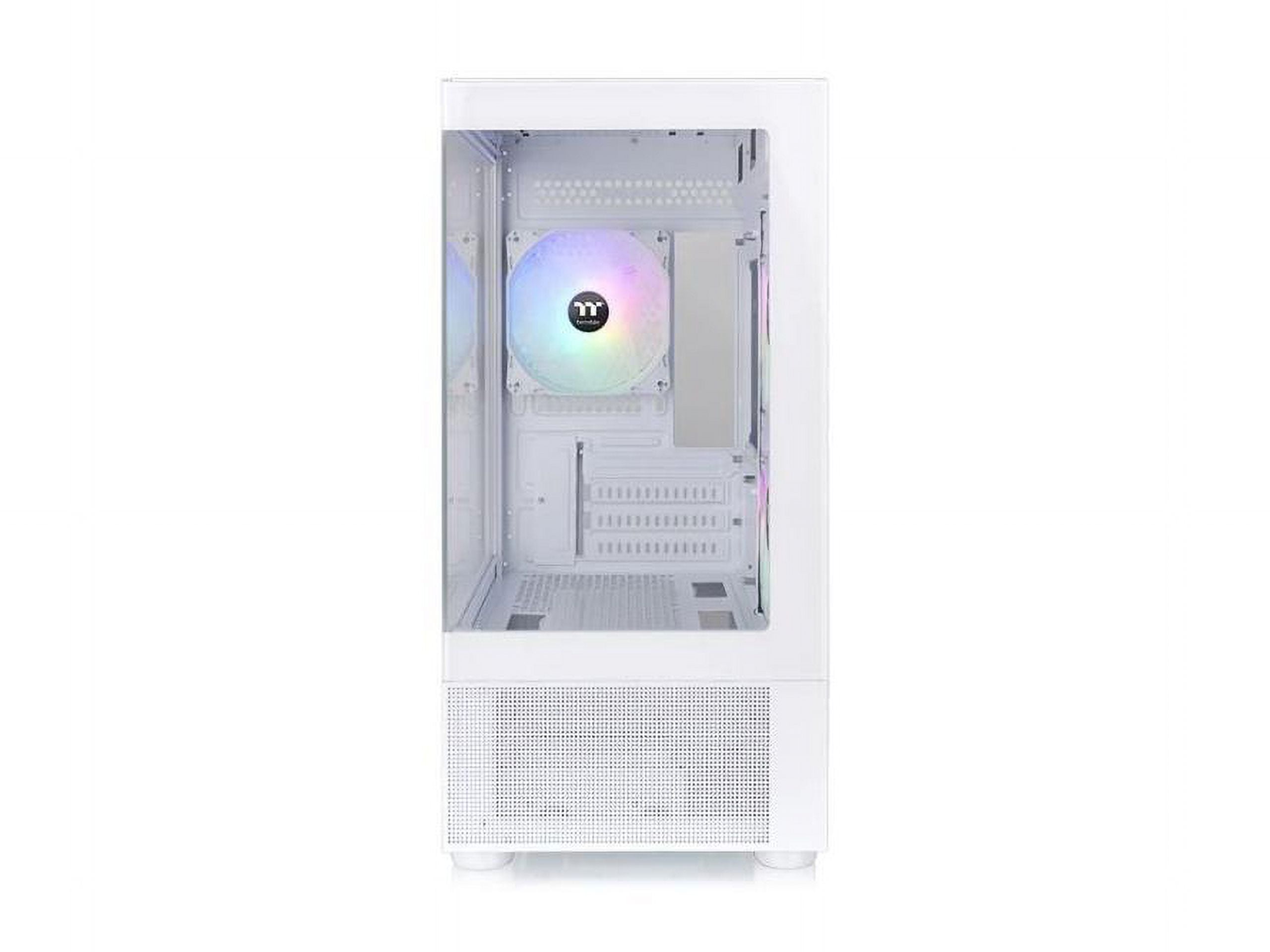 Thermaltake View 170 TG ARGB Snow Micro-ATX Case; 3x120mm ARGB Fans included; Supports Up to 280mm Radiator; Front & Side Dual Tempered Glass Panel; CA-1Z4-00M6WN-00; 3 Year Warranty