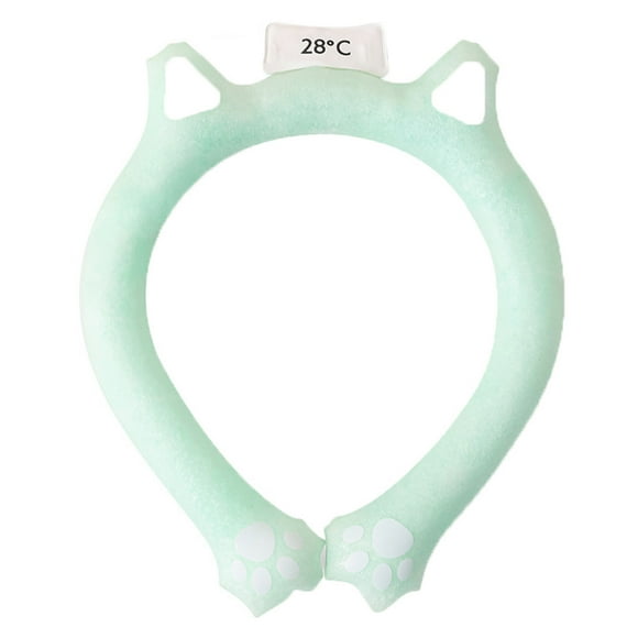 Fiudx Anillo de Cuello Frío, Efecto Refrescante Activado Por Hielo, Tecnología de Congelación Rápida, Sin Batería, Alivia Dolores de Cabeza, Alivia El Calor En Verano, Diseño Ligero, 200 Ml, Solución