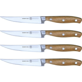 Schmidt Brothers Cutlery 4 Pc Forged Acacia Series Steak Knife Set