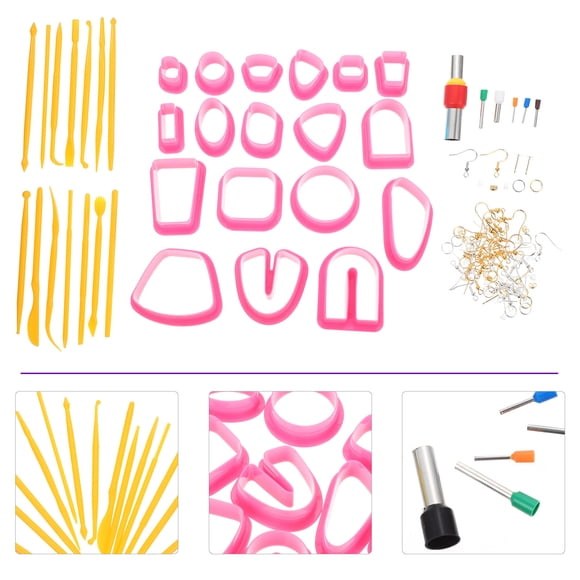 VERDANVERSE 1Set Clay Cutters for Earring Making Polymer Clay Cutting Metal Fondant Cake Decorating DIY Crafts Projects