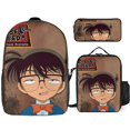 thumbnail image 1 of Conan Edogawa Backpack Three Piece Essentials 17 Inch Bag Lunch Tote Pen Case, 1 of 5